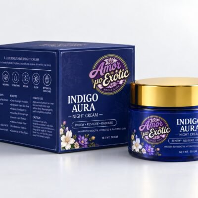 Indigo Aura Night Cream – Luxury Overnight Skin Care